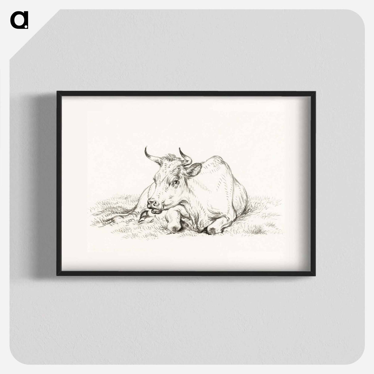 Lying cow - Jean Bernard Poster.