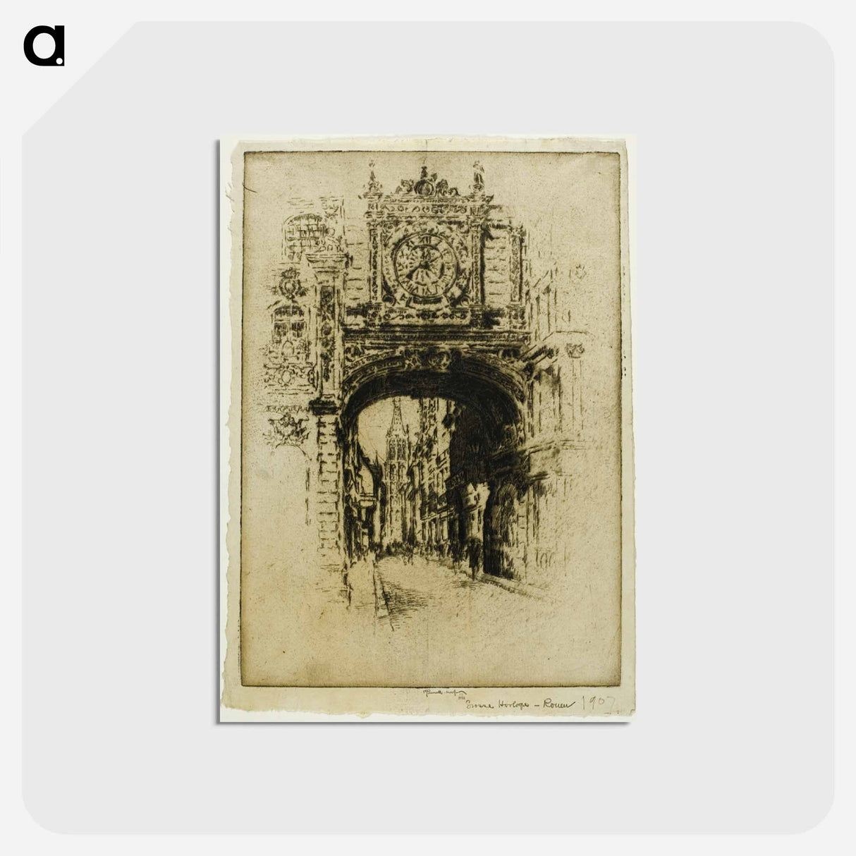 Grosse Horloge, Rouen
- ジョセフ ペネル Postcard.