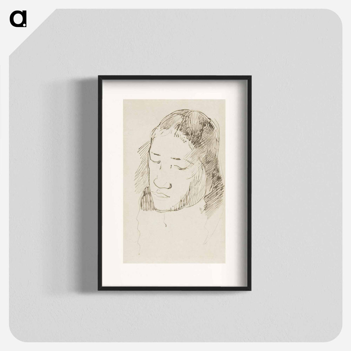 Head of a Tahitian Woman - Paul Gauguin Poster.