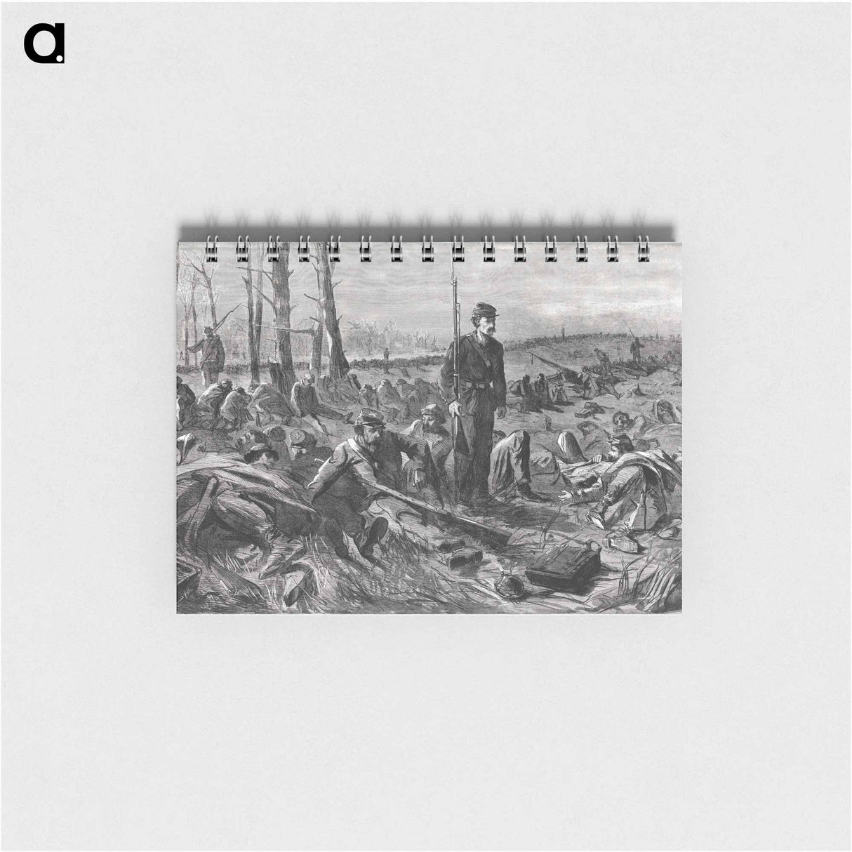 アートメモ帳-Army of the Potomac–Sleeping on Their Arms - ウィンスロー ホーマー Memo.