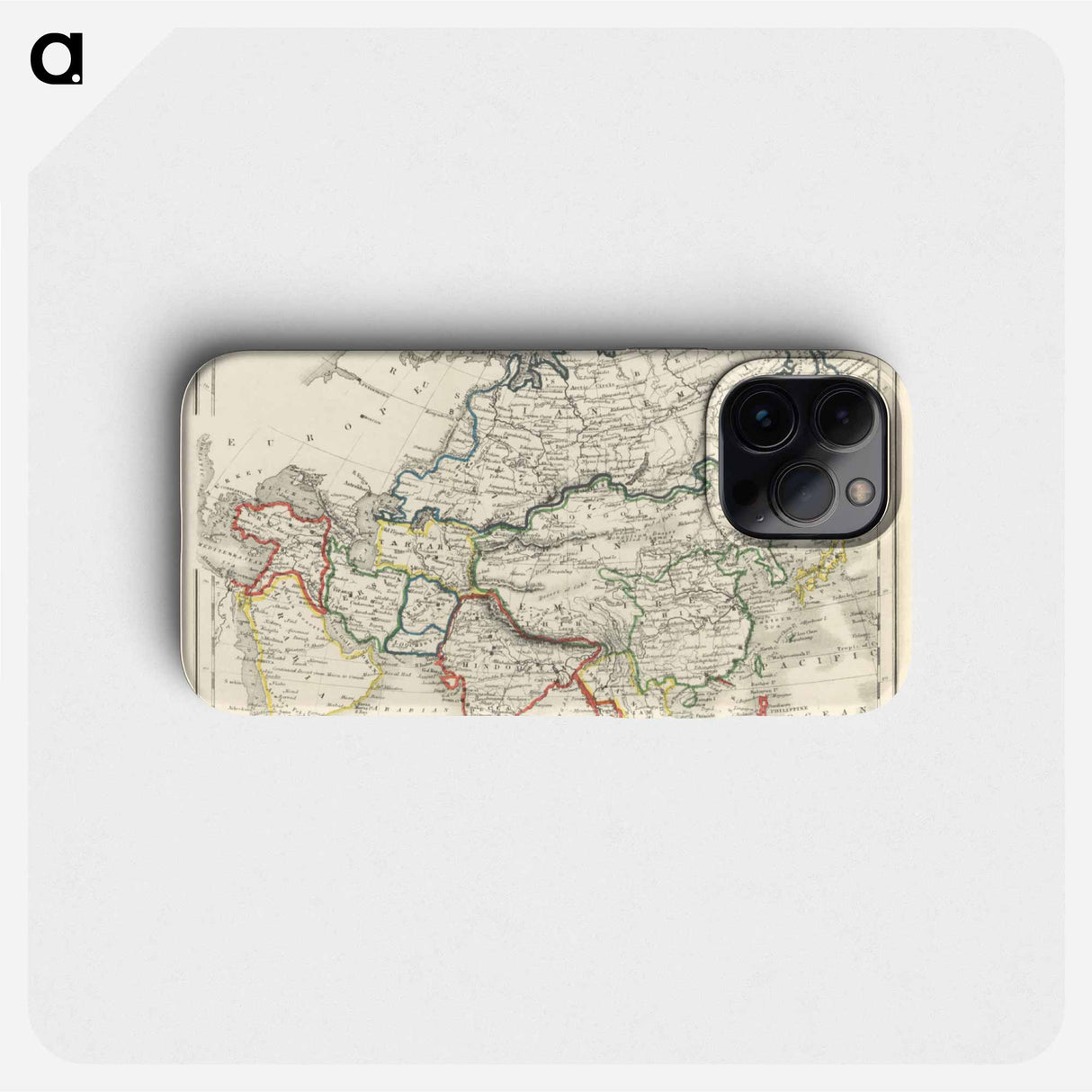 Beeton's Dictionary of Geography - アンティーク地図 Phone Case.
