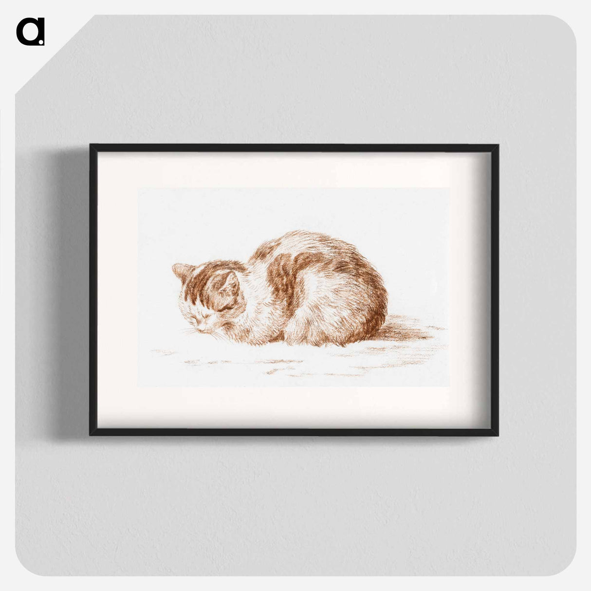 Lying cat - ジャン ベルナール Poster.