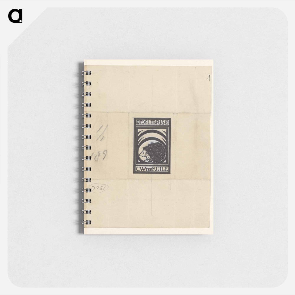 Ontwerp voor ex libris van C.W. ter Kuile by Julie de Graag - ユリー デ フラーハ Memo.