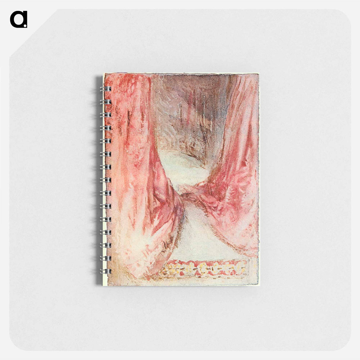 アートメモ帳-A bed, drapery study - ウィリアム ターナー Memo.