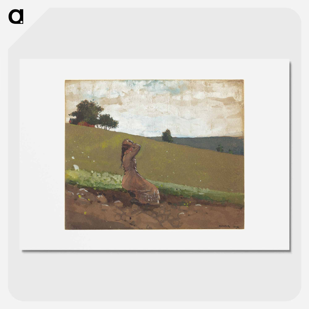 The Green Hill - Winslow Homer Poster.