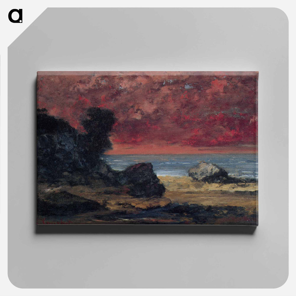 アートパネル-After the Storm - ギュスターヴ クールベ Canvas.