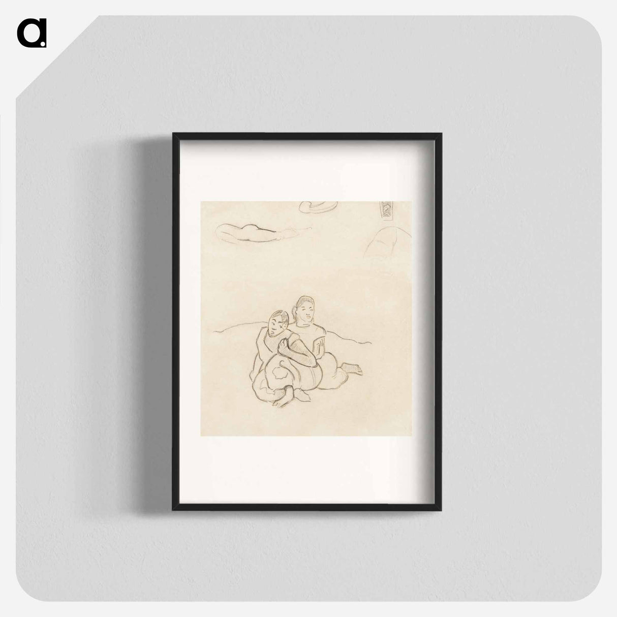 Seated Tahitian Women - Paul Gauguin Poster.