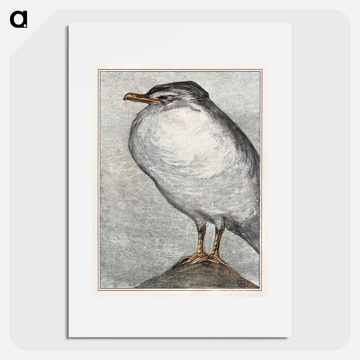 Zilvermeeuw - Theo van Hoytema Poster.