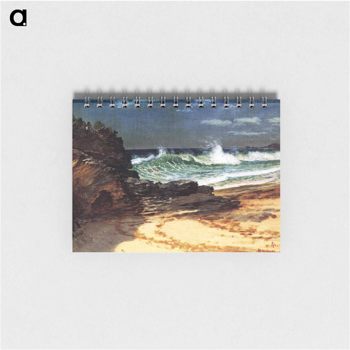 アートメモ帳-Beach at Nassau - アルバート ビアスタット Memo.