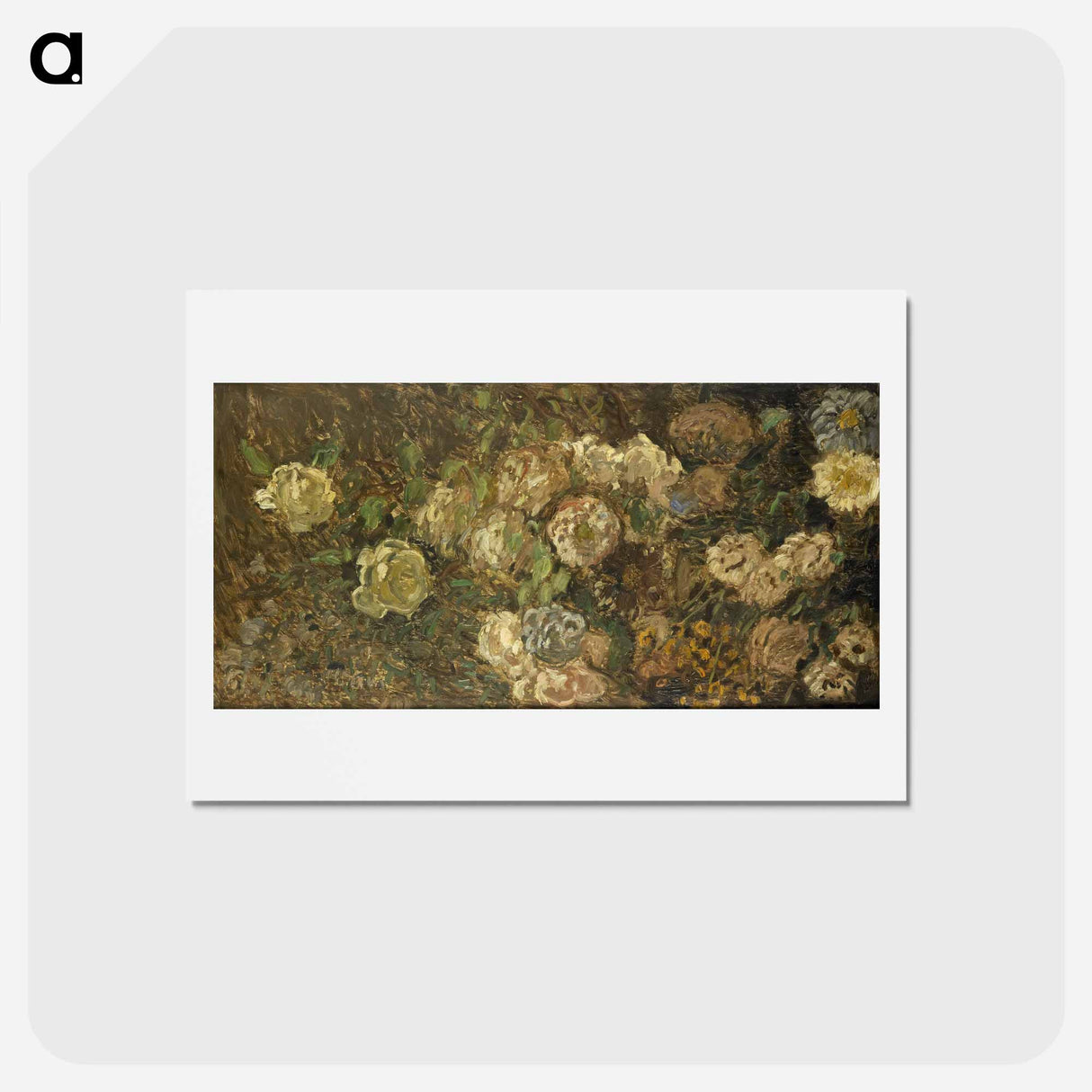 アートポストカード-Bloemen - クロード モネ Postcard.