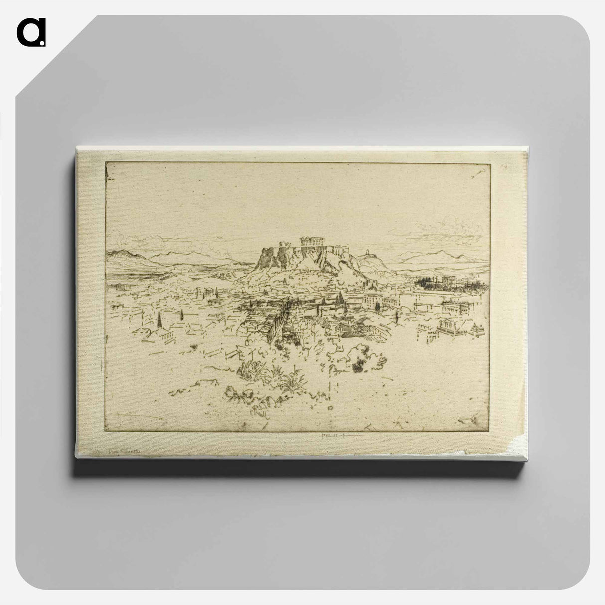 アートパネル-Athens from Mount Lybacettus
- ジョセフ ペネル Canvas.
