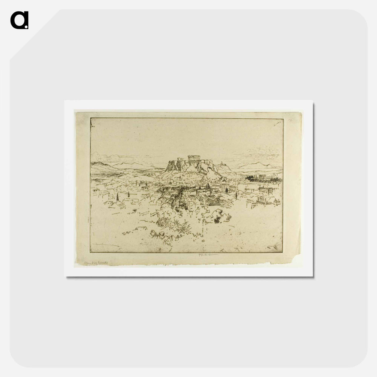アートポストカード-Athens from Mount Lybacettus
- ジョセフ ペネル Postcard.
