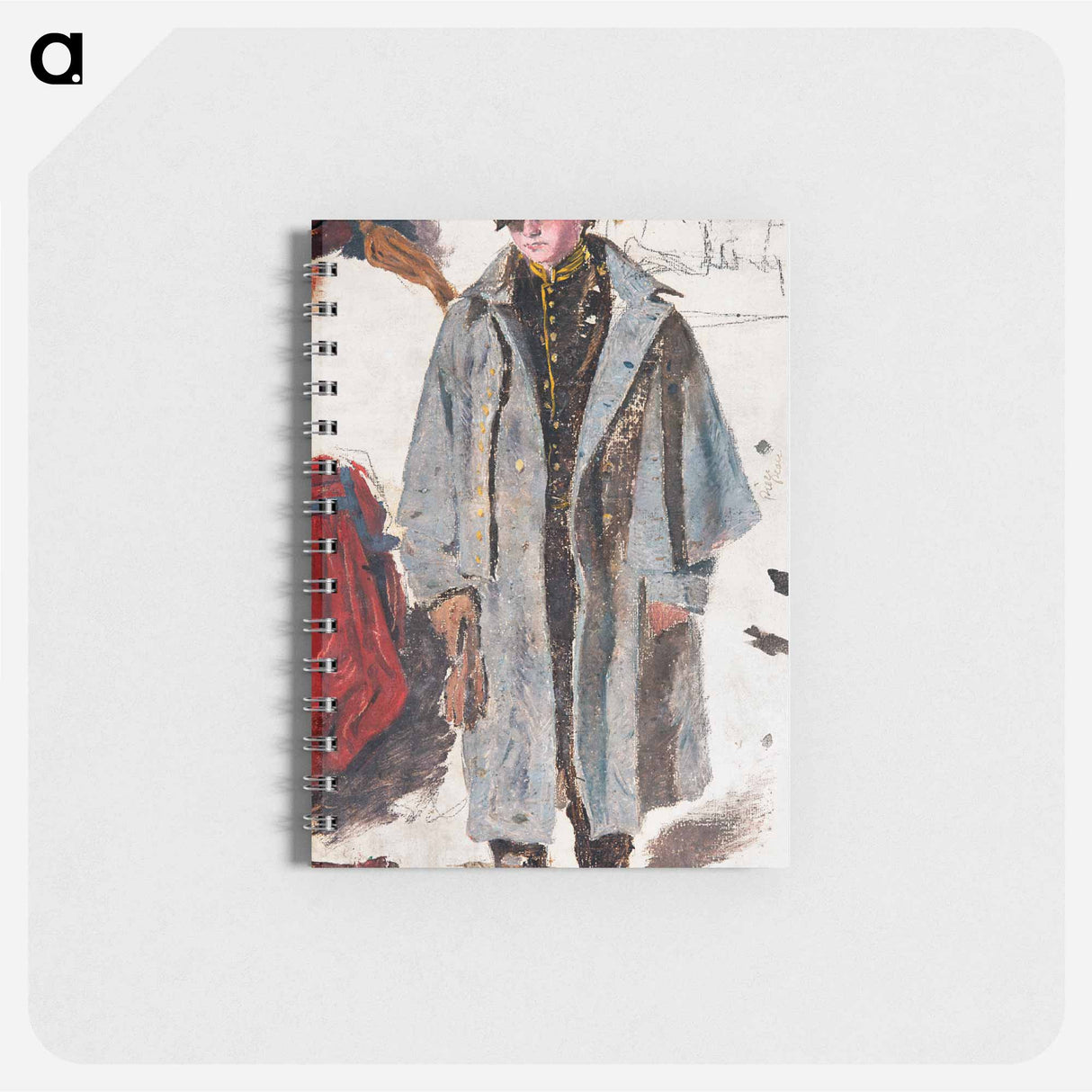 Young Soldier, Sketch of a Soldier Giving Water to a Wounded Companion - ウィンスロー ホーマー Memo.