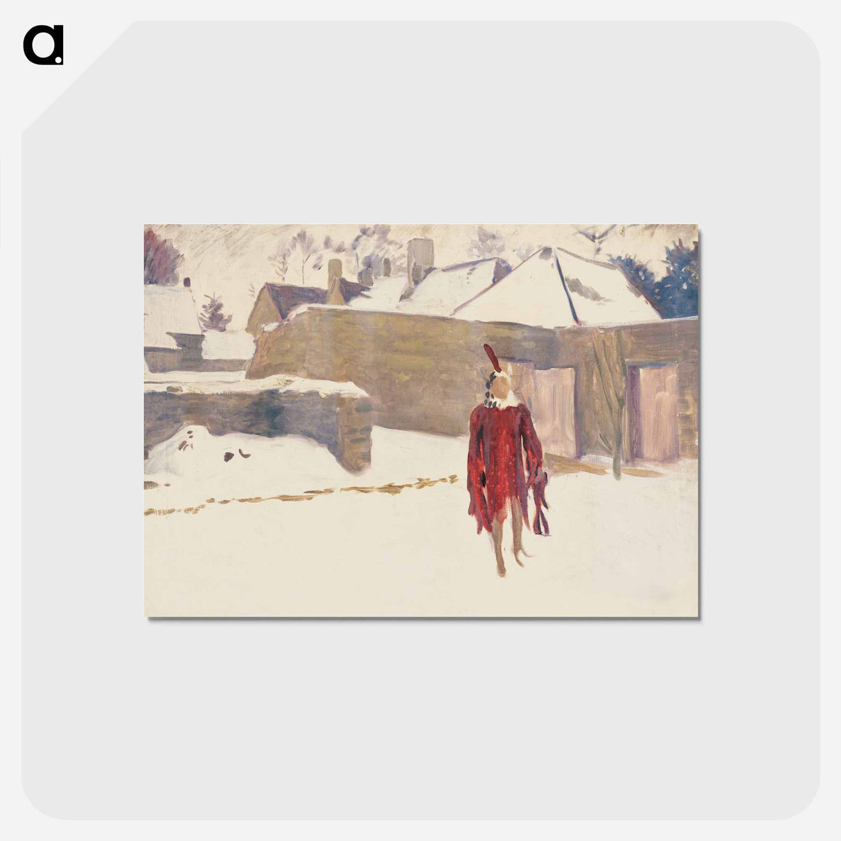 アートポストカード-Mannikin in the Snow - ジョン シンガー サージェント Postcard.