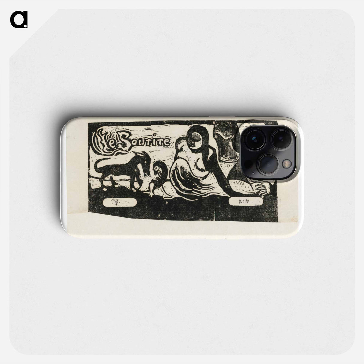 Three People, a Mask, a Fox and a Bird - Paul Gauguin Phone Case.