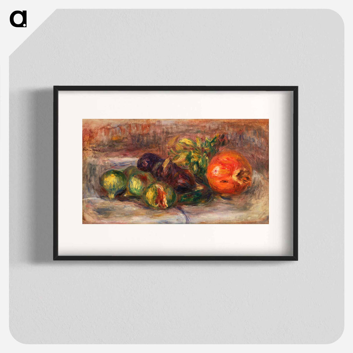 Pomegranate and Figs - Pierre-Auguste Renoir Poster.