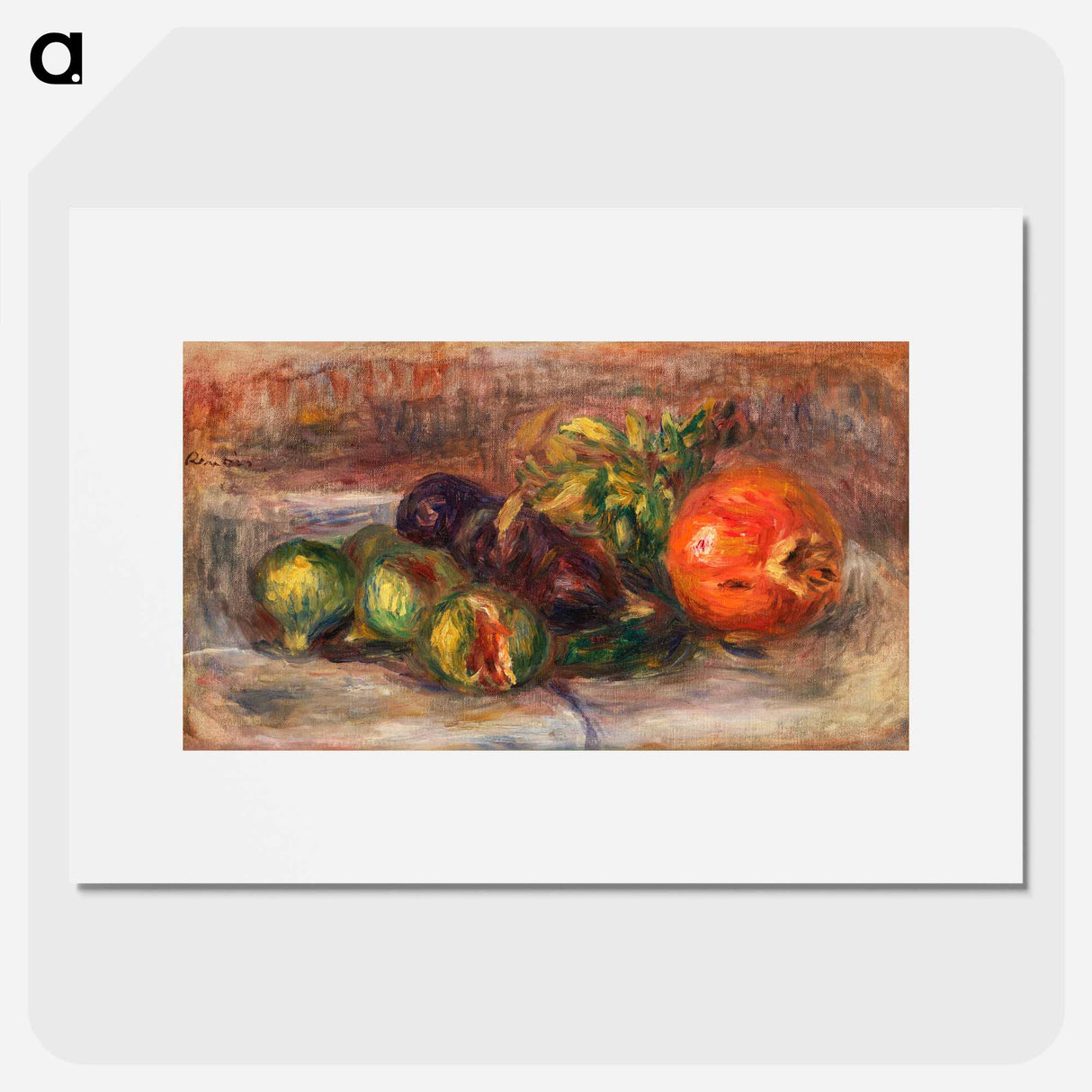 Pomegranate and Figs - Pierre-Auguste Renoir Poster.