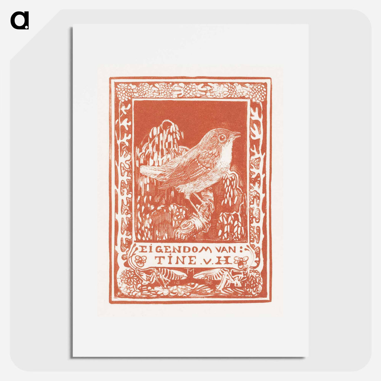 Ex libris van Tine van Hoytema - Theo van Hoytema Poster.