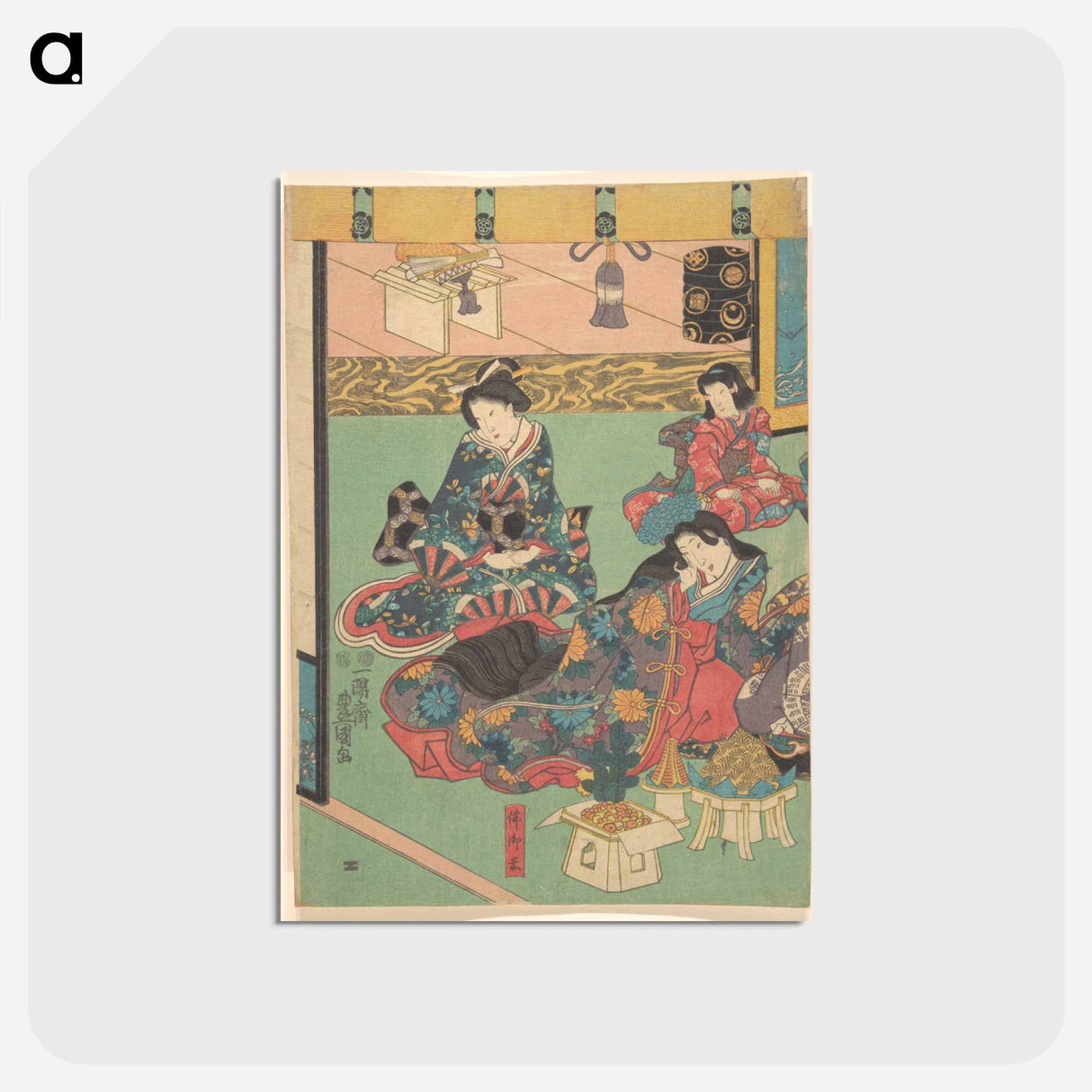 アートポストカード-Utagawa Kunisada Print
- 歌川 国貞 Postcard.