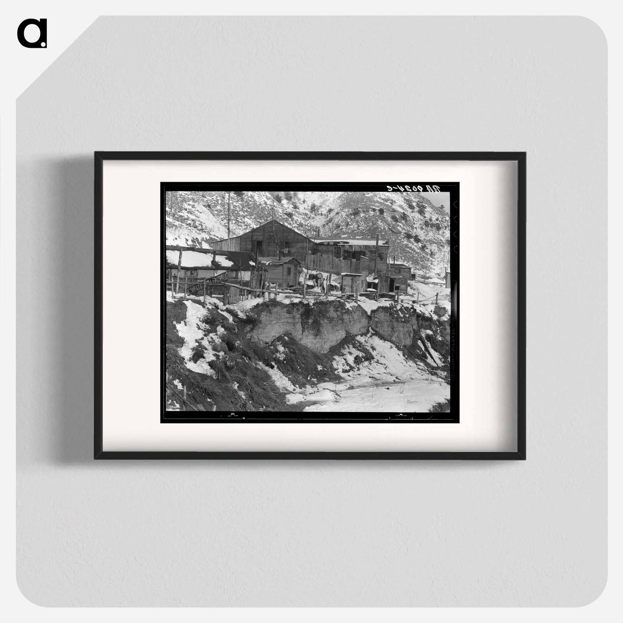 アートポスター-Blue Blaze mine, coal town, company houses. Consumers, near Price, Utah. - ドロテア ラング Poster.