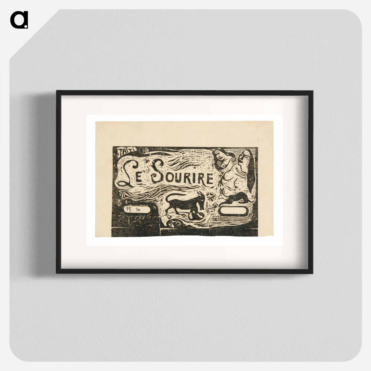 Fox, Busts of Two Women, and a Rabbit - Paul Gauguin Poster.