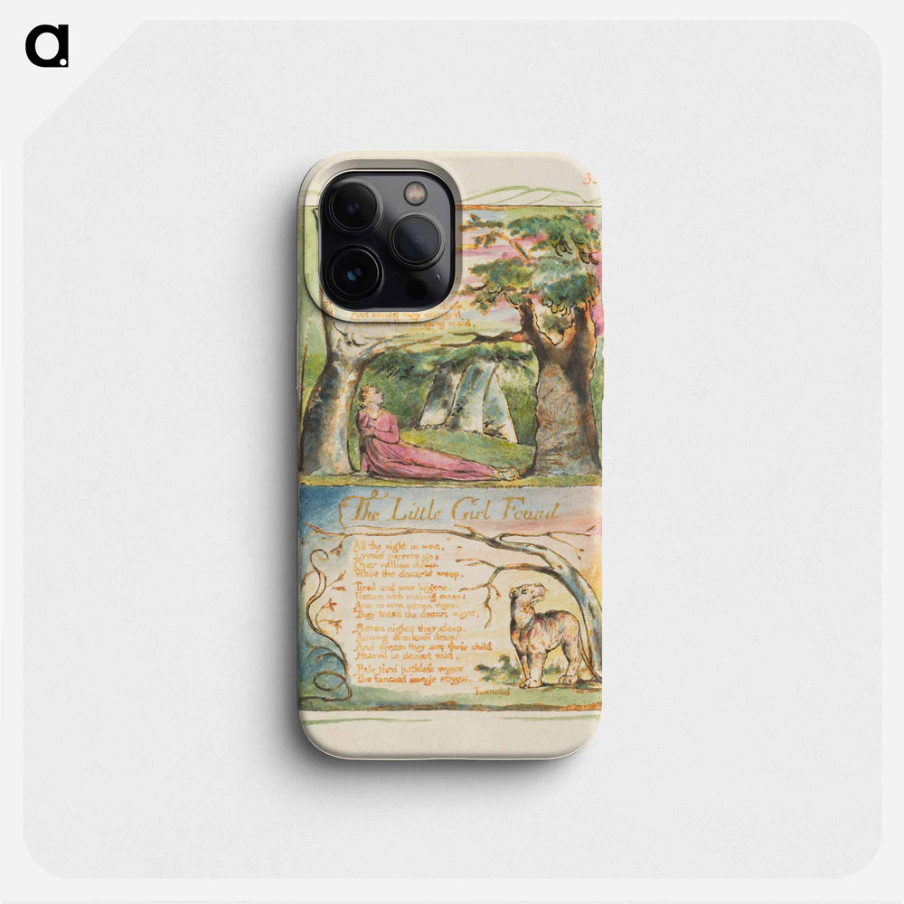 Songs of Innocence and of Experience: The Little Girl Lost/The Little Girl Found - William Blake Phone Case.