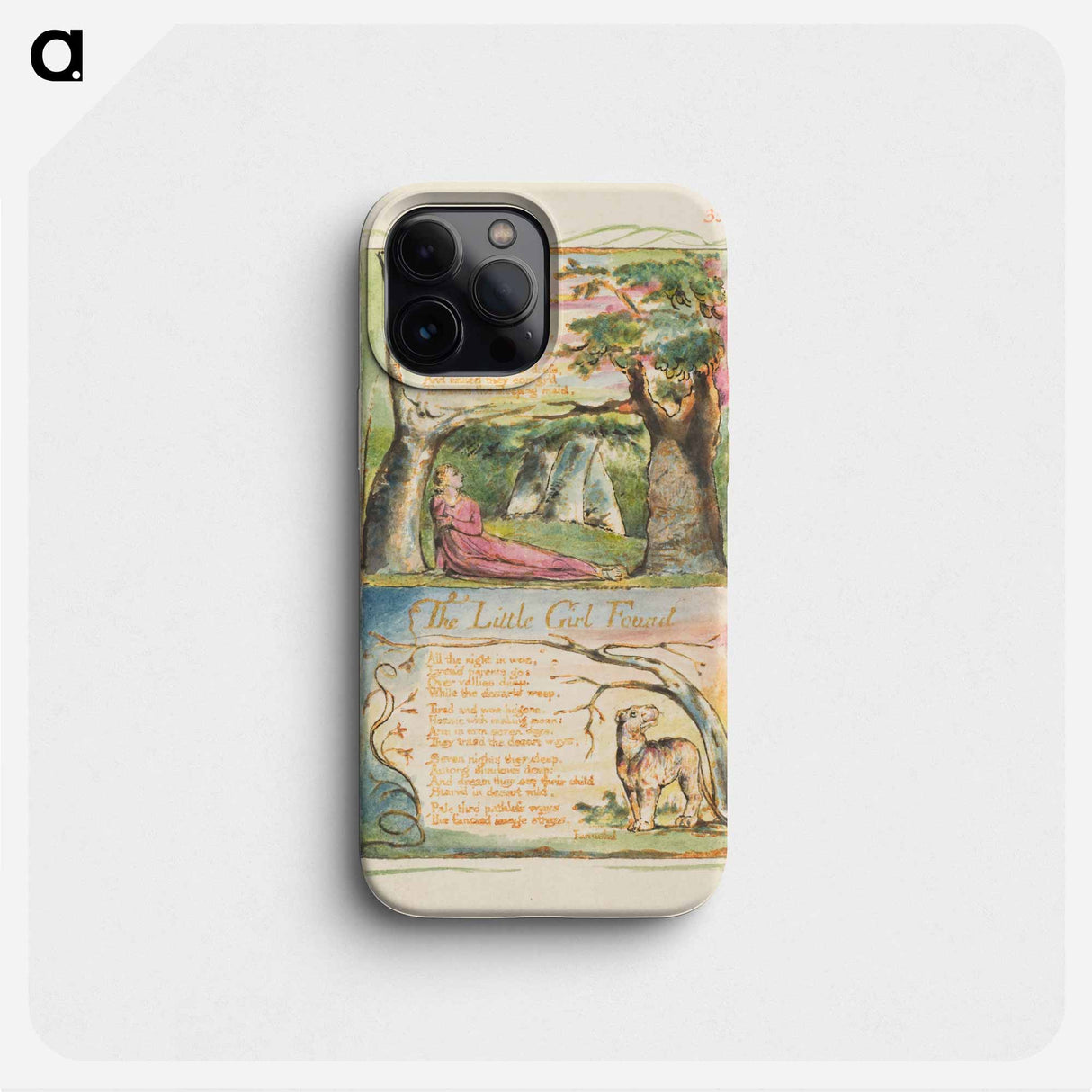 Songs of Innocence and of Experience: The Little Girl Lost/The Little Girl Found - William Blake Phone Case.