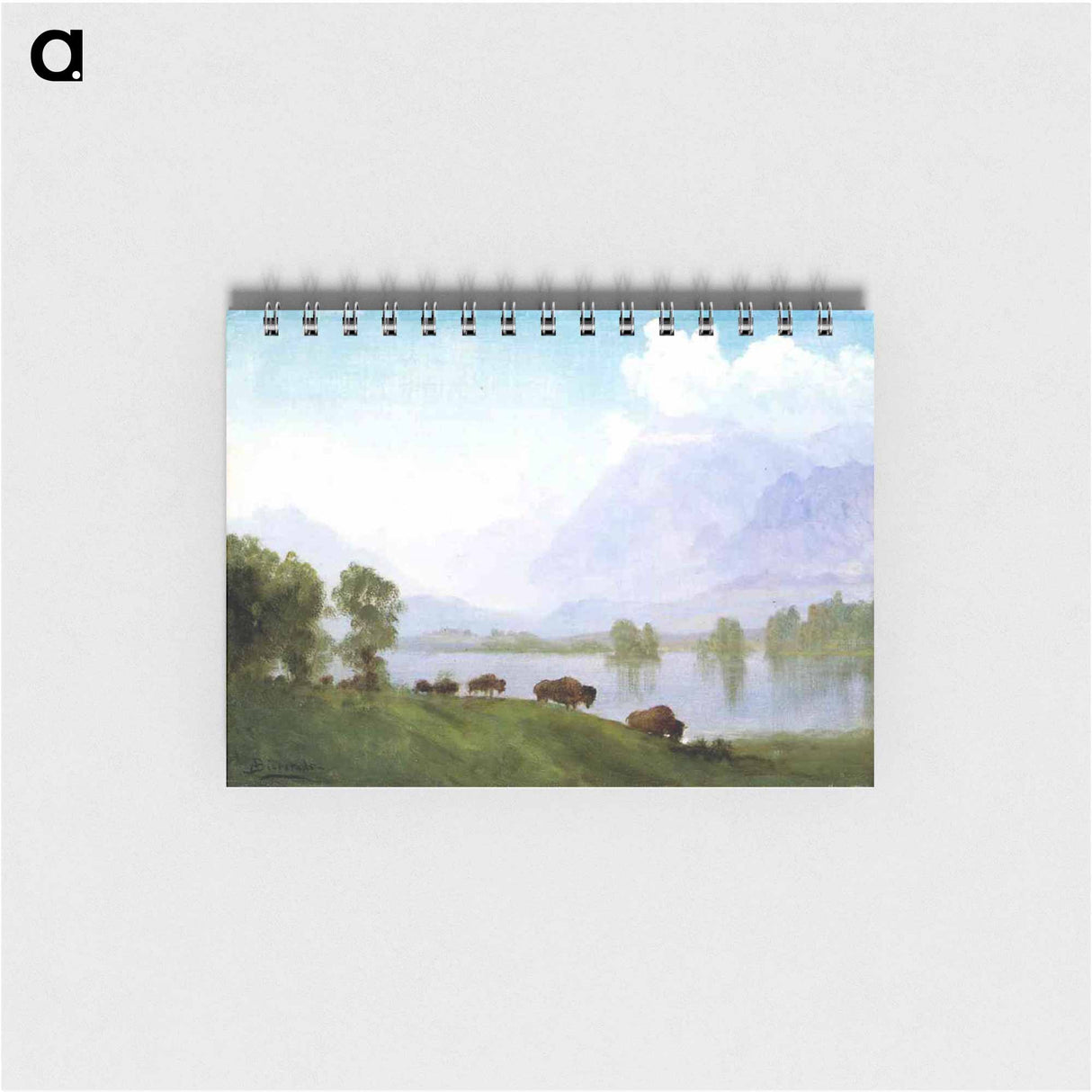 アートメモ帳-Buffalo Country - アルバート ビアスタット Memo.