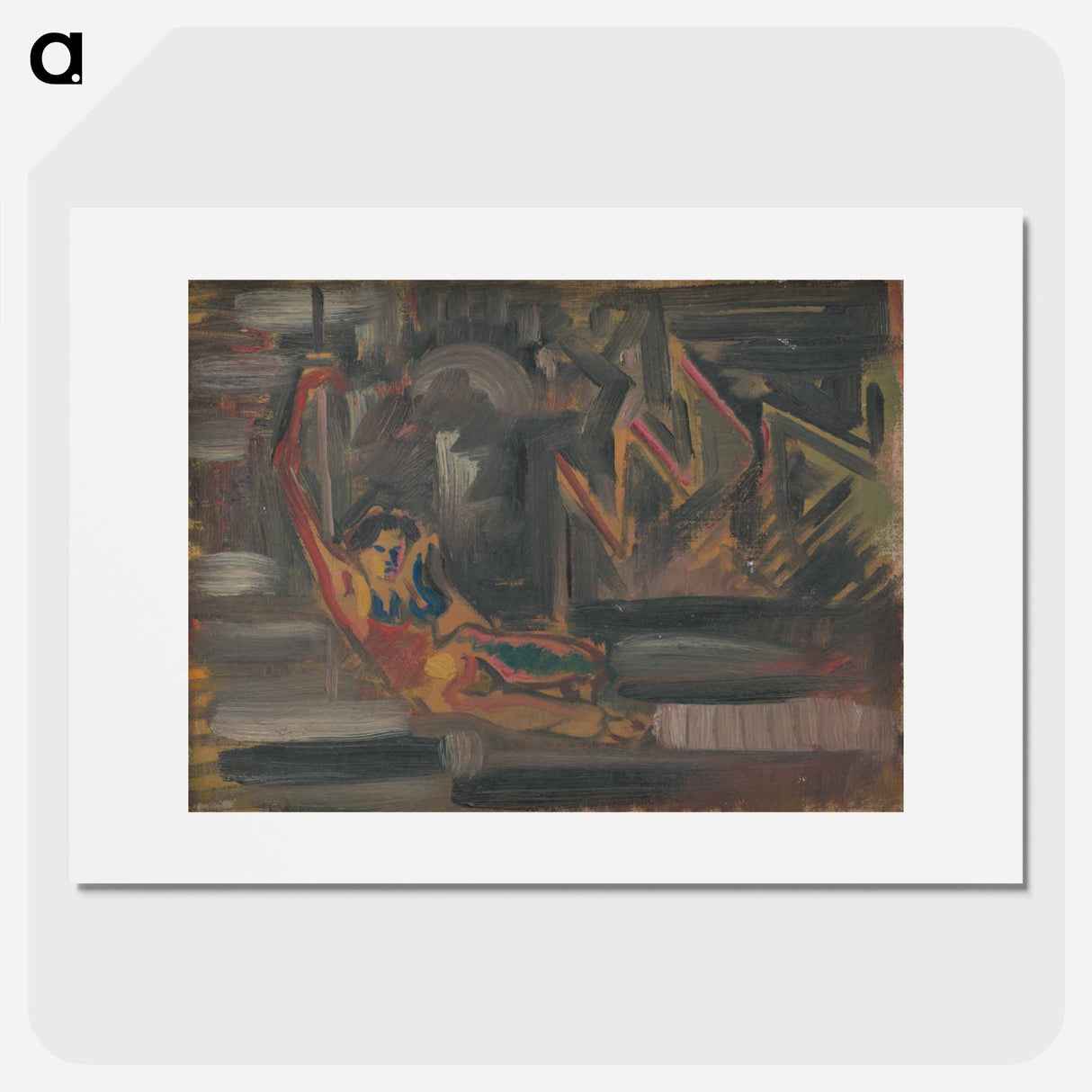 Reclining woman - アーノルド ピーター ワイズ クビンチャン Poster.