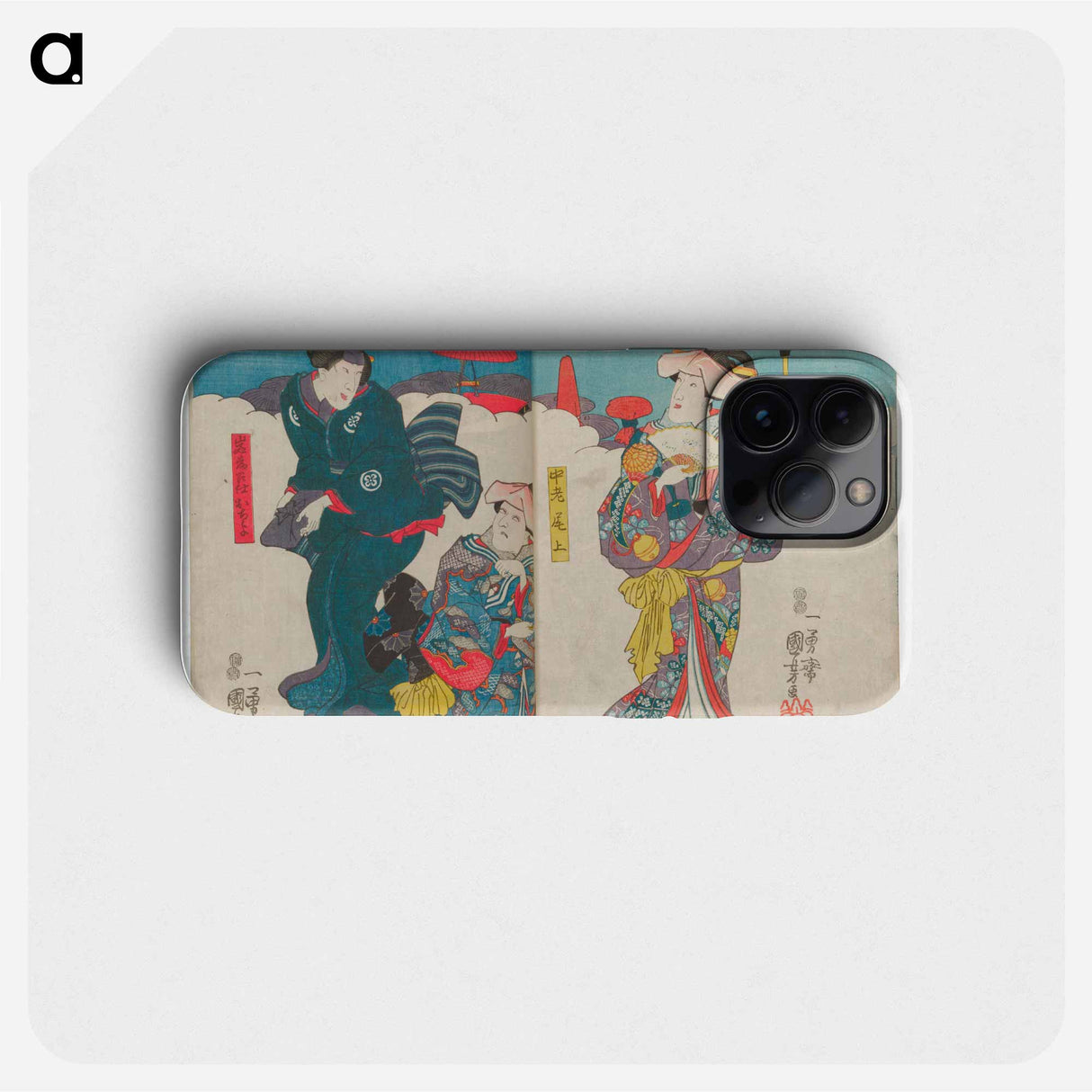 Onoe, Nakayama, and Ochiyo, Iwafuji's Servant - 歌川 国芳 Phone Case.