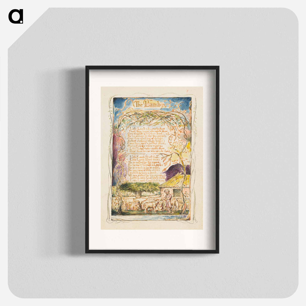 Songs of Innocence and of Experience: The Lamb - William Blake Poster.