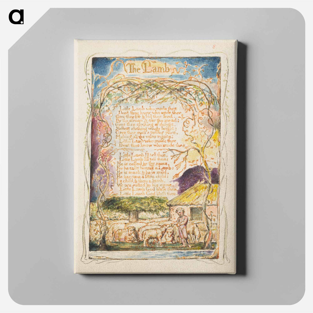 Songs of Innocence and of Experience: The Lamb - William Blake Canvas.