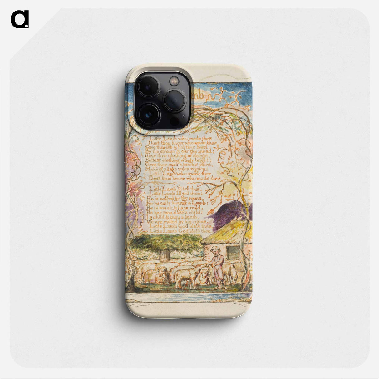 Songs of Innocence and of Experience: The Lamb - William Blake Phone Case.