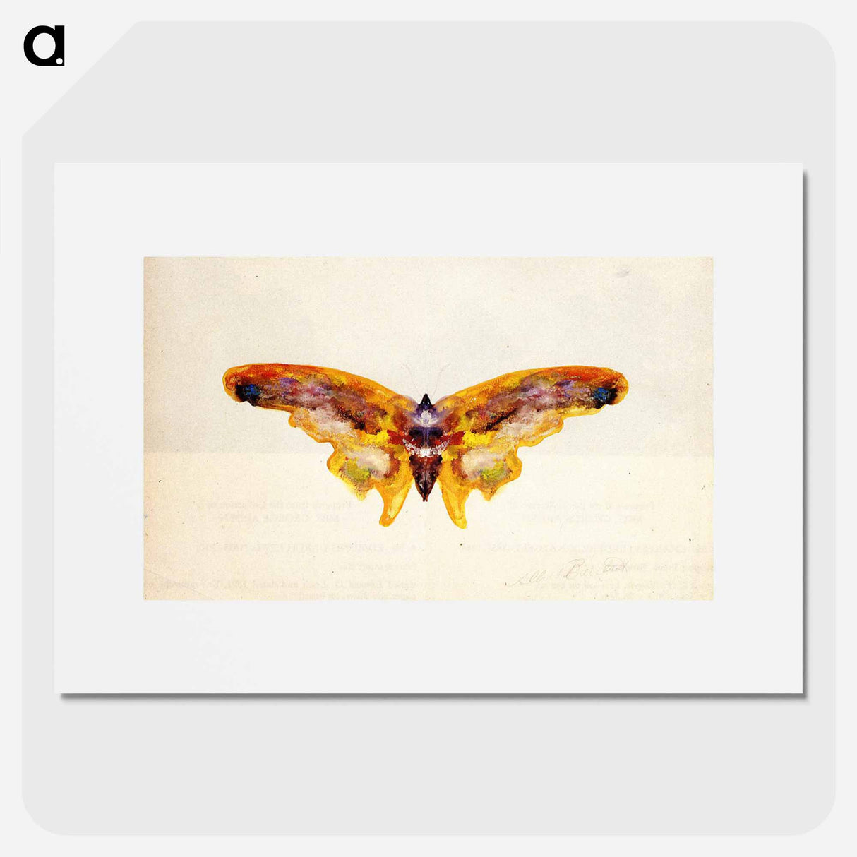 アートポスター-Butterfly - アルバート ビアスタット Poster.
