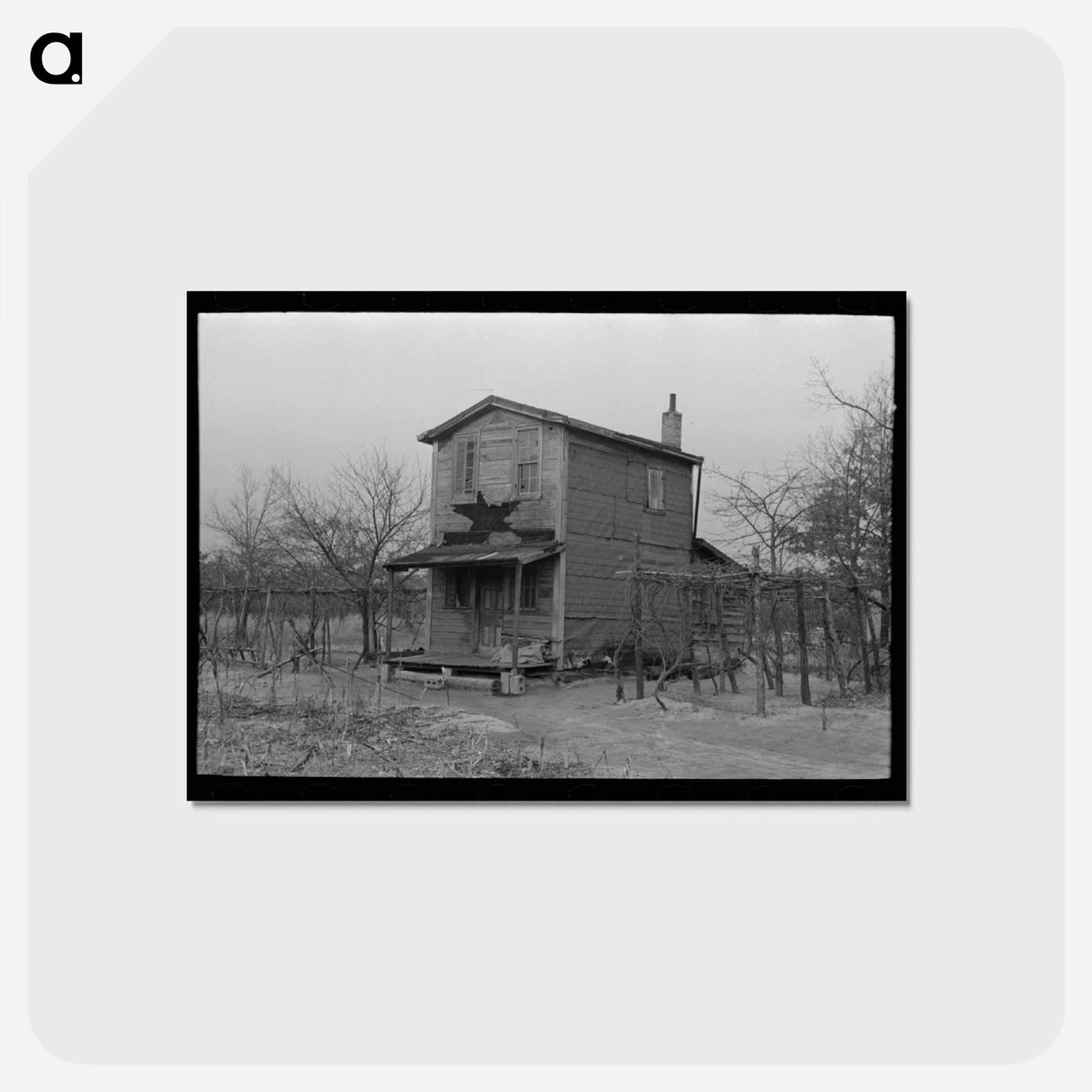 アートポストカード-Farmhouse of Pine Area
- ラッセル リー Postcard.