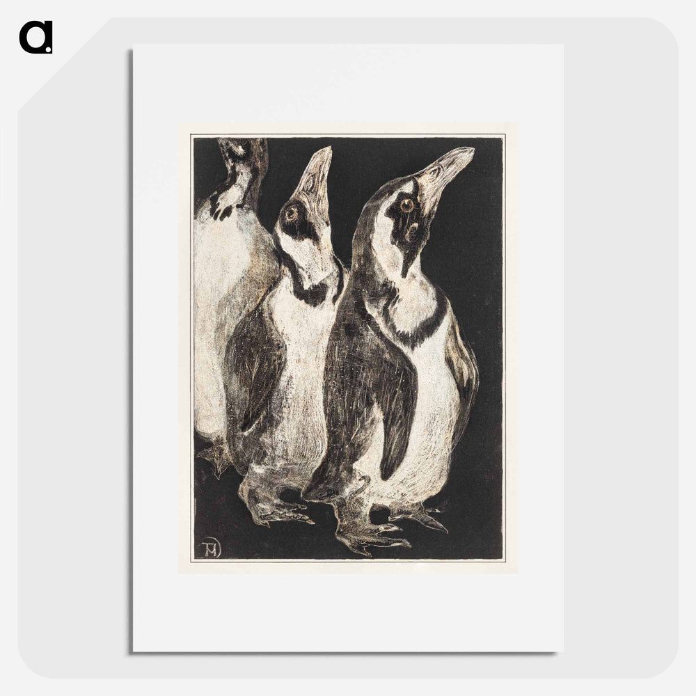 Drie pinguïns - Theo van Hoytema Poster.