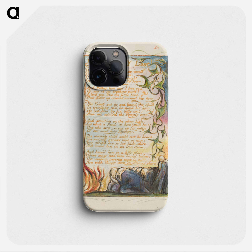 Songs of Innocence and of Experience: A Little Boy Lost - William Blake Phone Case.