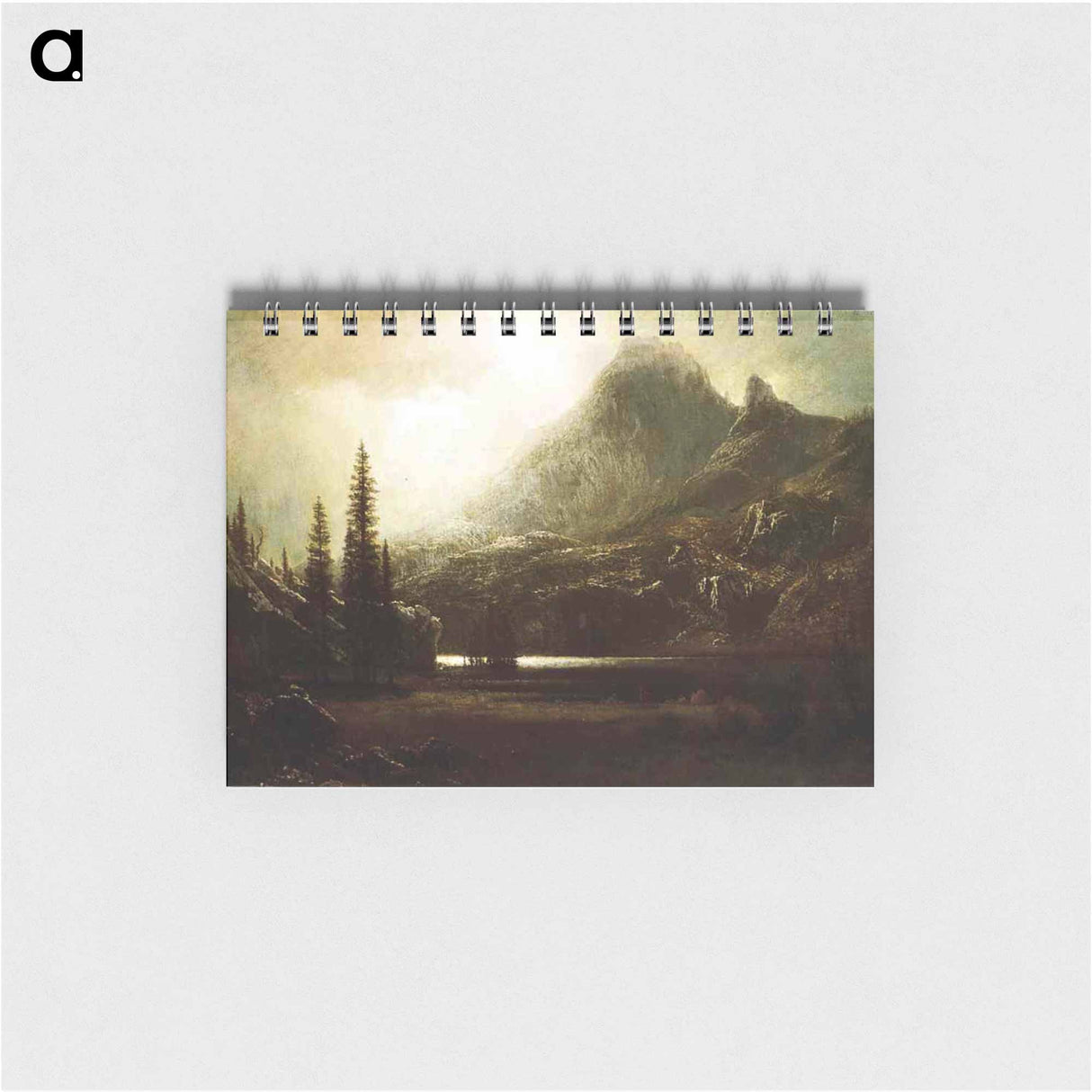 アートメモ帳-By a Mountain Lake - アルバート ビアスタット Memo.