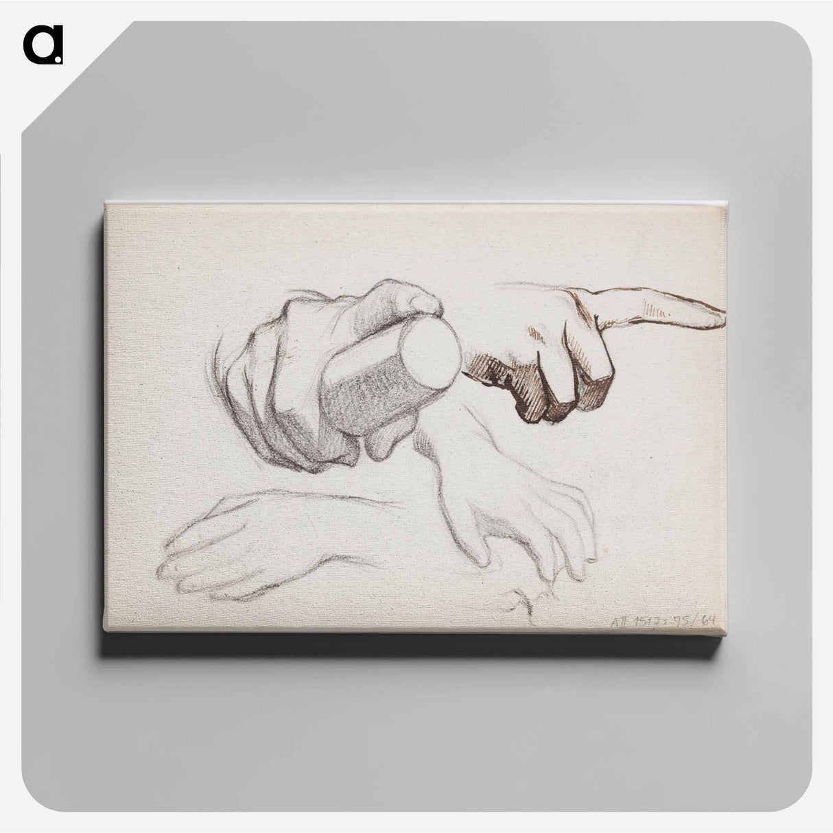 (unknown)part of a sketchbook - アルバート エーデルフェルト Canvas.