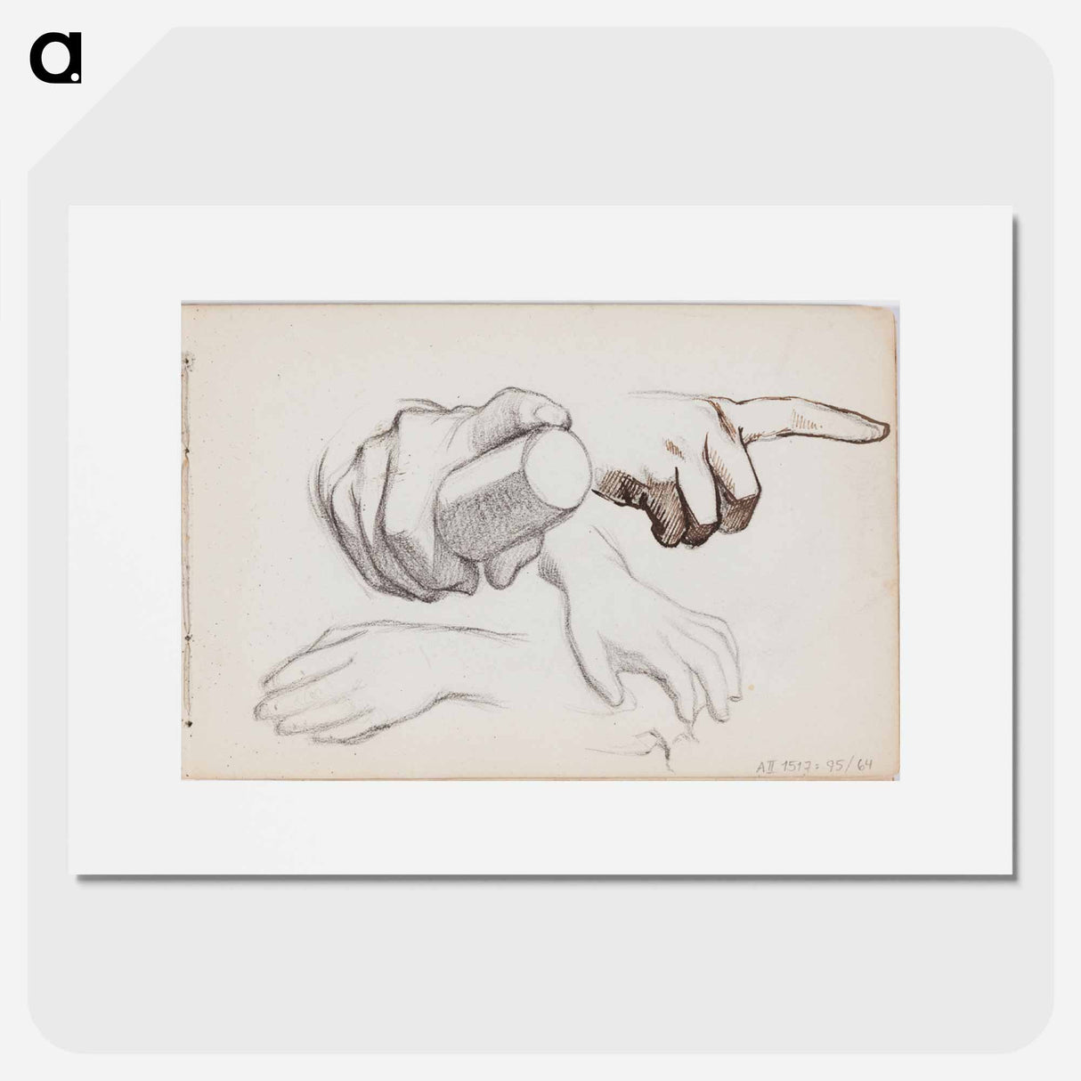 (unknown)part of a sketchbook - アルバート エーデルフェルト Poster.