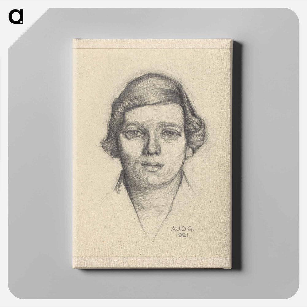 Portret van een onbekende vrouw - ユリー デ フラーハ Canvas.