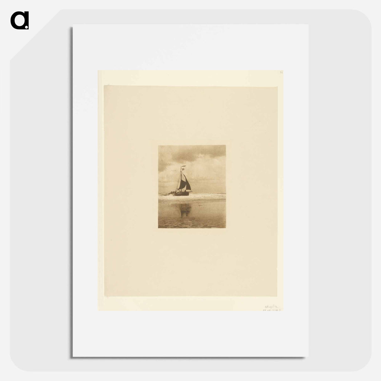 The Incoming Boat - アルフレッド スティーグリッツ Poster.