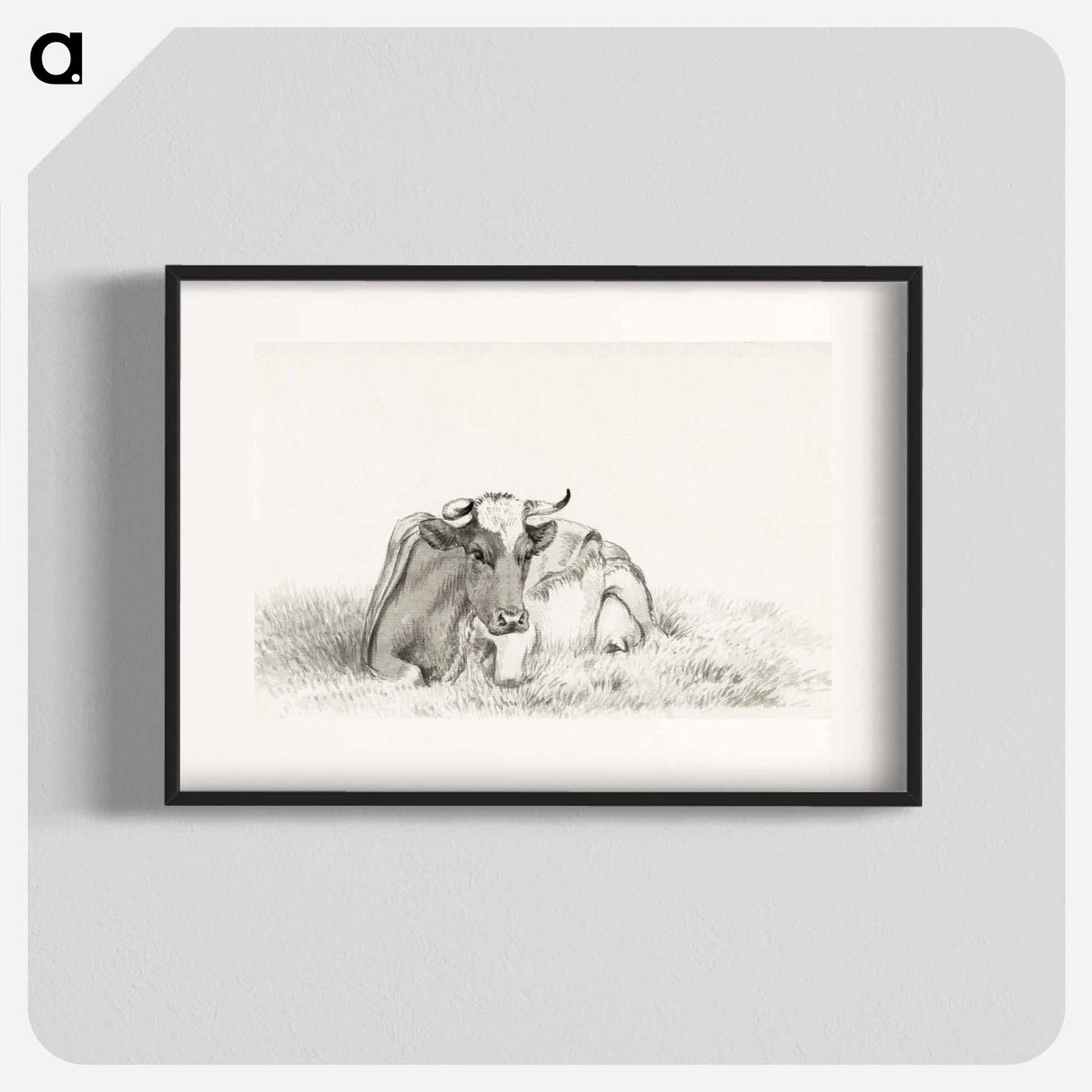 Lying cow - Jean Bernard Poster.