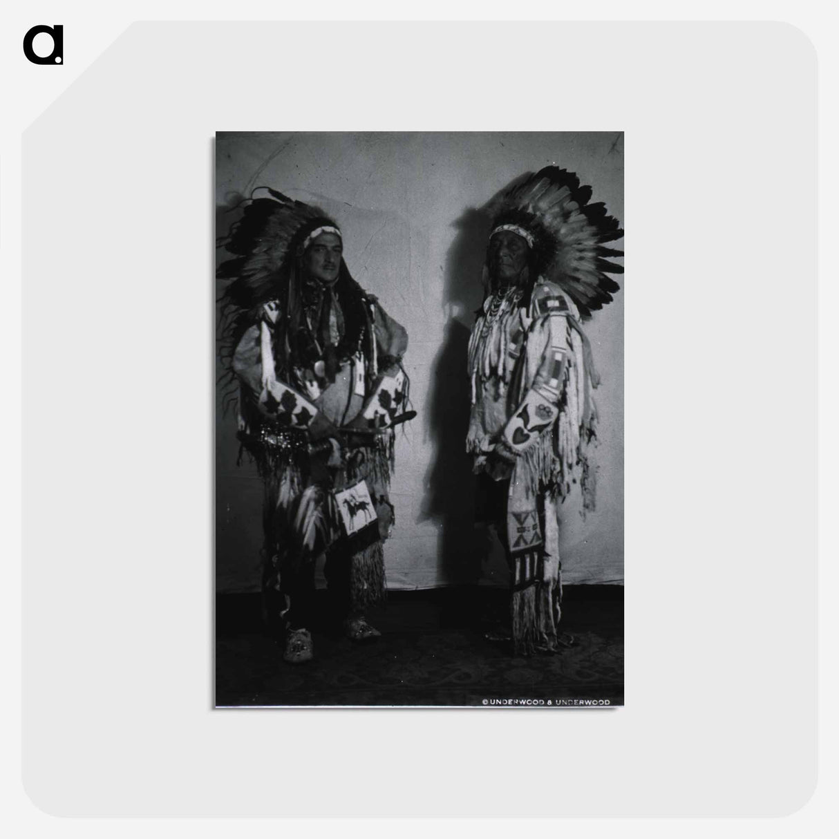 アートポストカード-Armando Diaz and an Indian Chief
- 国立医学図書館 Postcard.