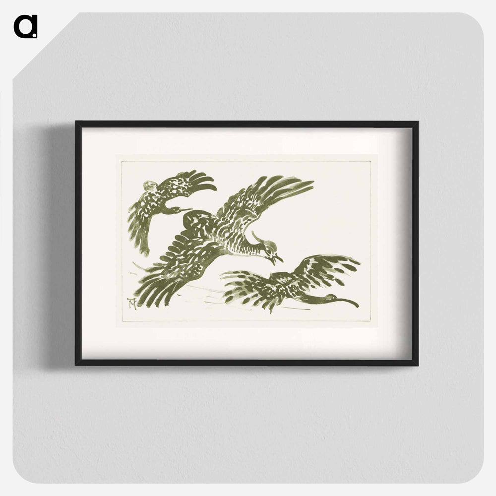 Drie vliegende vogels - Theo van Hoytema Poster.