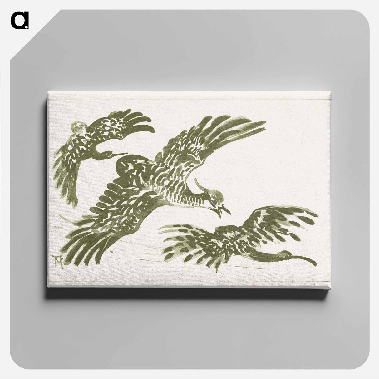 Drie vliegende vogels - Theo van Hoytema Canvas.