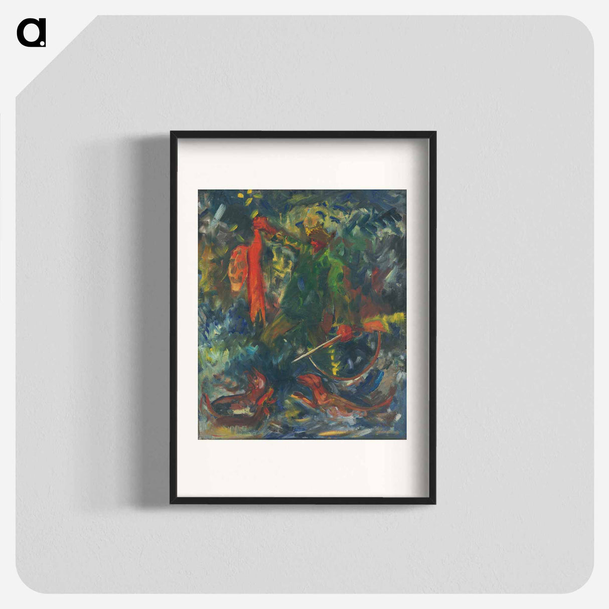 Hunter with dog ii. - アーノルド ピーター ワイズ クビンチャン Poster.