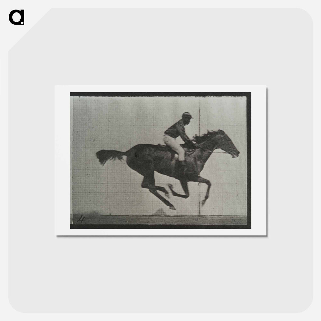 アートポストカード-Galloping Horse and Rider
- エドワード マイブリッジ Postcard.