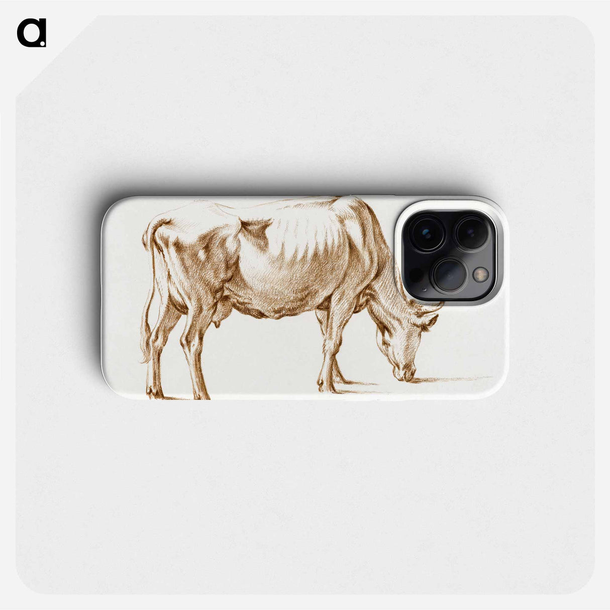 Grazing cow - Jean Bernard Phone Case.