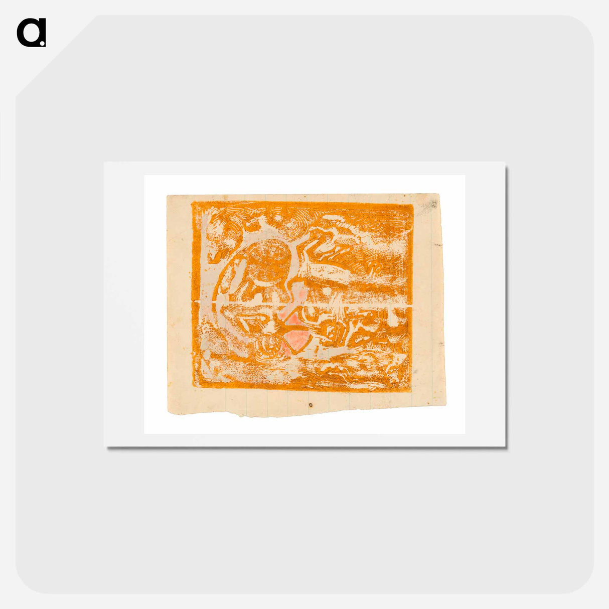 アートポストカード-Maoris and Animals - ポール ゴーギャン Postcard.